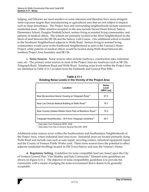 Saticoy & Wells Community Plan & Development ... - City Of Ventura