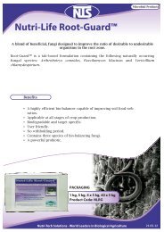 a detailed product information sheet. - Nutri-Tech Solutions