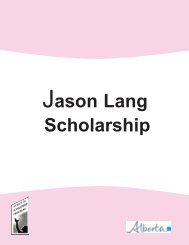 Jason Lang Scholarship