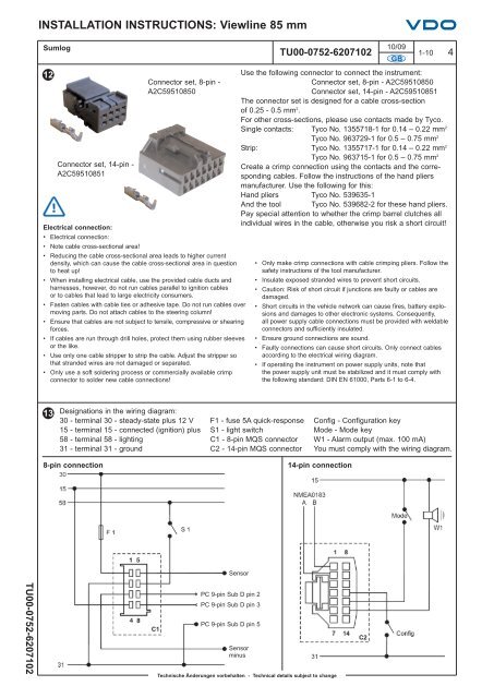 INSTALLATION INSTRUCTIONS: Viewline 85 mm - Howard ...