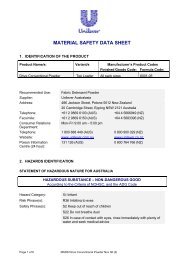 MSDS Drive Conventional Powder Nov 08 _2_