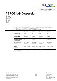 AEROSILÂ®-Dispersion - Emil Frei GmbH & Co.