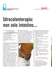 Idrocolonterapia: non solo intestino... - Diagnosi e Terapia