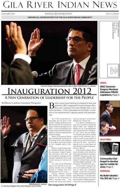January 2012 Gila River Indian Newspaper