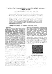 Deposition of carbide and nitride based composite coating by ...