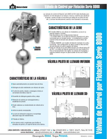 Serie 8000 - OCV Control Valves