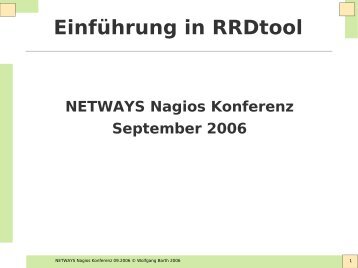 Einführung in RRDtool - netways