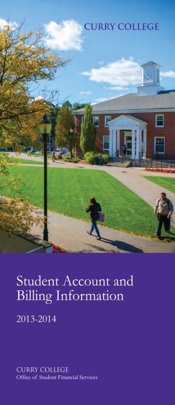 Student Account and Billing Information - Curry College