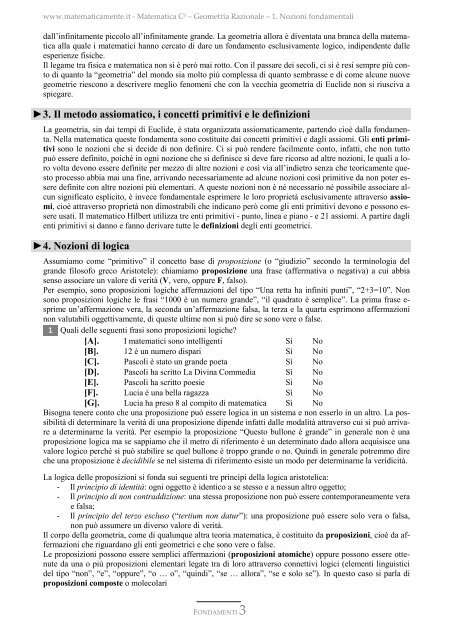 1. NOZIONI FONDAMENTALI - Liceo Statale Ischia