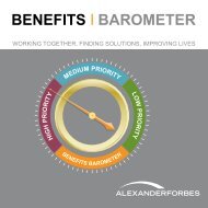employee benefits - Alexander Forbes