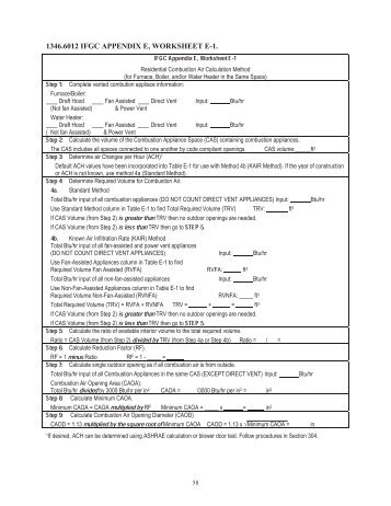 Energy Calculation Worksheet