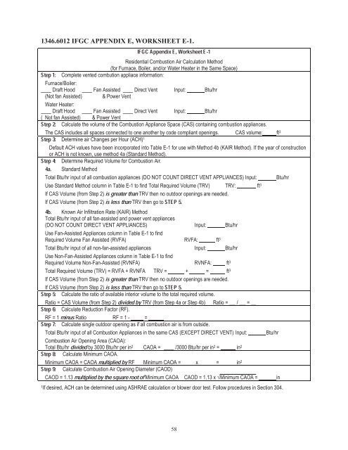 Energy Calculation Worksheet