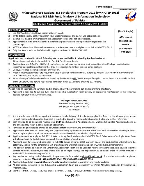 to download ICT-Registration Form 2013 - COMSATS Institute of ...