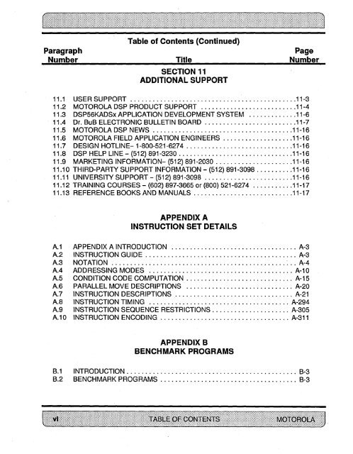 section 7 - Index of