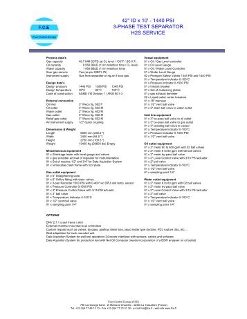 FT-separator 1440-42x10 - FCE