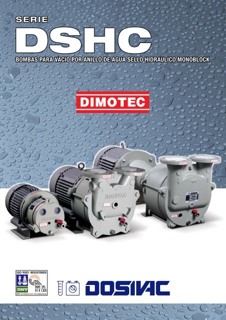 bombas para vacio por anillo de agua sello hidraulico ... - Dimotec