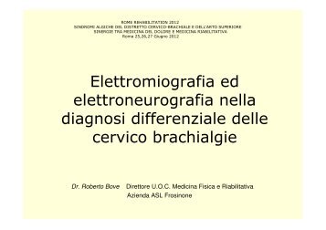 Elettromiografia ed elettroneurografia nella diagnosi differenziale ...