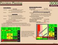 Control Modes: Normal operating ranges: - Precision Planting