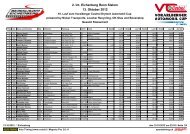 Resultate Samstag. - Renn und Rallye Club Vorarlberg