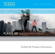 PLAXIS 3D Product Information - Terrasol