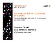 Giovanni Oldani Dalla continuitÃ  operativa al disaster recovery ...