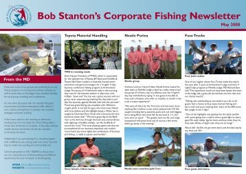 Bob Stanton's Corporate Fishing Newsletter May 2008