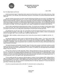 PARENT LETTER 2006.pdf - Billings West High School
