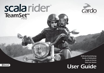 Scala Rider TeamSet PRO manual - Cardo Systems, Inc