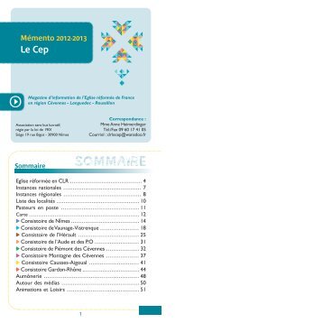 Mise en page 1 - Eglise rÃƒÂ©formÃƒÂ©e de france CÃƒÂ©venne Languedoc ...
