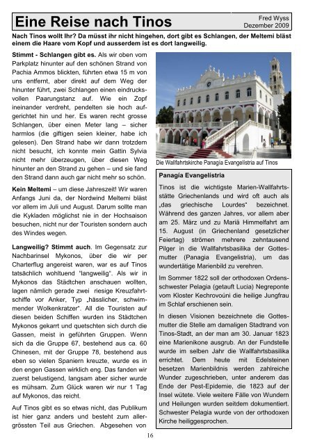 Hellasfreunde Bern Bulletin 2010-1 April 2010