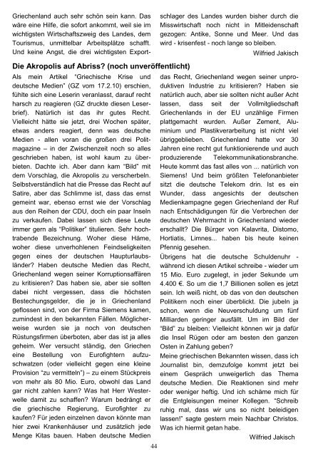 Hellasfreunde Bern Bulletin 2010-1 April 2010