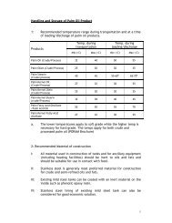 Guideline for Handling and Storage of Palm Oil Product