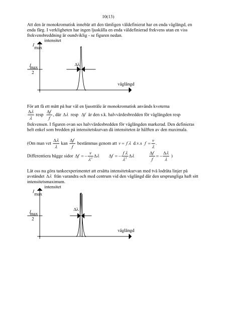 Geometrisk och fysikalisk optik Geometrisk optik