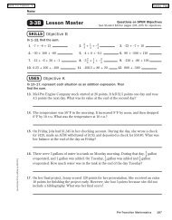 Lesson Master 3-3B