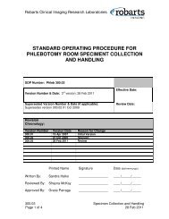 standard operating procedure for phlebotomy room speciment