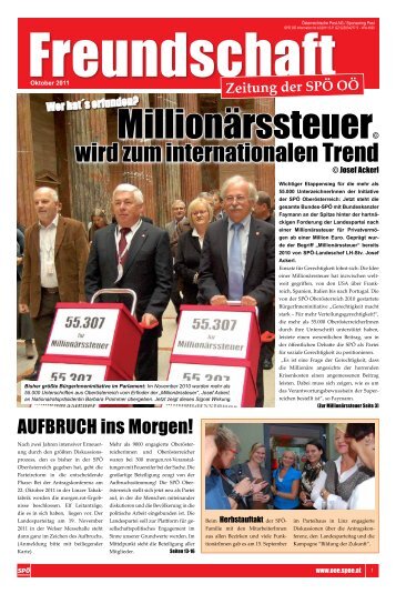 Freundschaft 4/2011 - SPÃ– OberÃ¶sterreich