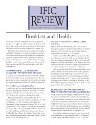 IFIC Review: Breakfast and Health - International Food Information ...