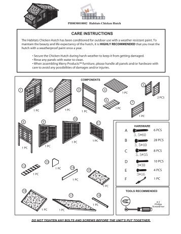 Assembly Instructions 071212 copy - Chicken Coops