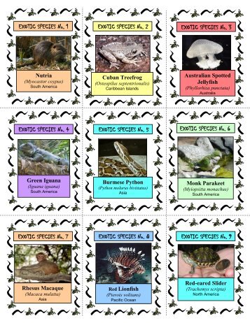 Exotic Species Trading Cards - USGS