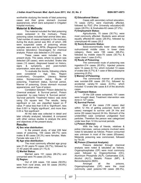 JAFM-33-2, April-June, 2011 [PDF] - forensic medicine