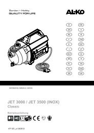 JET 3000 / JET 3500 (INOX) - AL-KO Garten + Hobby