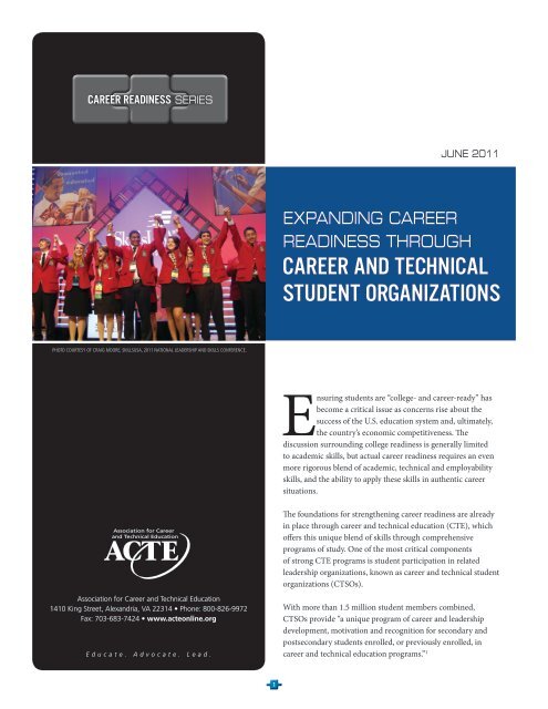 readiness through career and technical student organizations