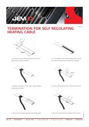 Termination for self regulating heating cable - Jevi