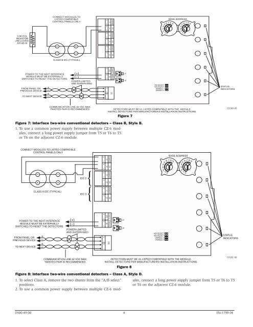 CZ-6 Six Zone Interface Module - System Sensor Canada