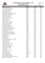 LOCALIZAÃÃO DE SALAS - Universidade CatÃ³lica de BrasÃ­lia