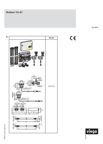 Istruzioni di montaggio Multiplex Trio E3 modello 6146.215 - Viega