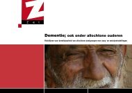 Dementie; ook onder allochtone ouderen - ActiZ Kleurrijke Zorg