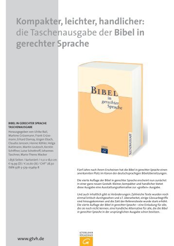 die Taschenausgabe der Bibel in gerechter Sprache - ESWTr