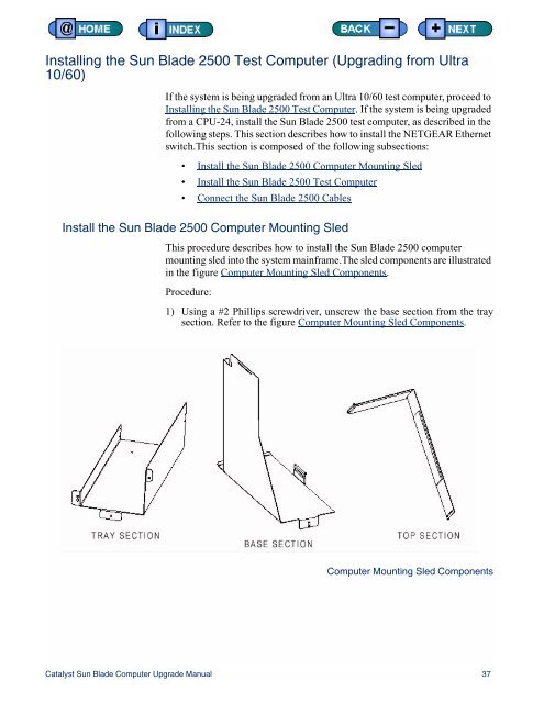 Catalyst Sun Blade Computer Upgrade Manual - Zzybot.net