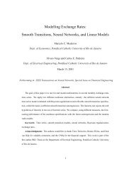 Smooth Transitions, Neural Networks, and Linear Models - CiteSeerX